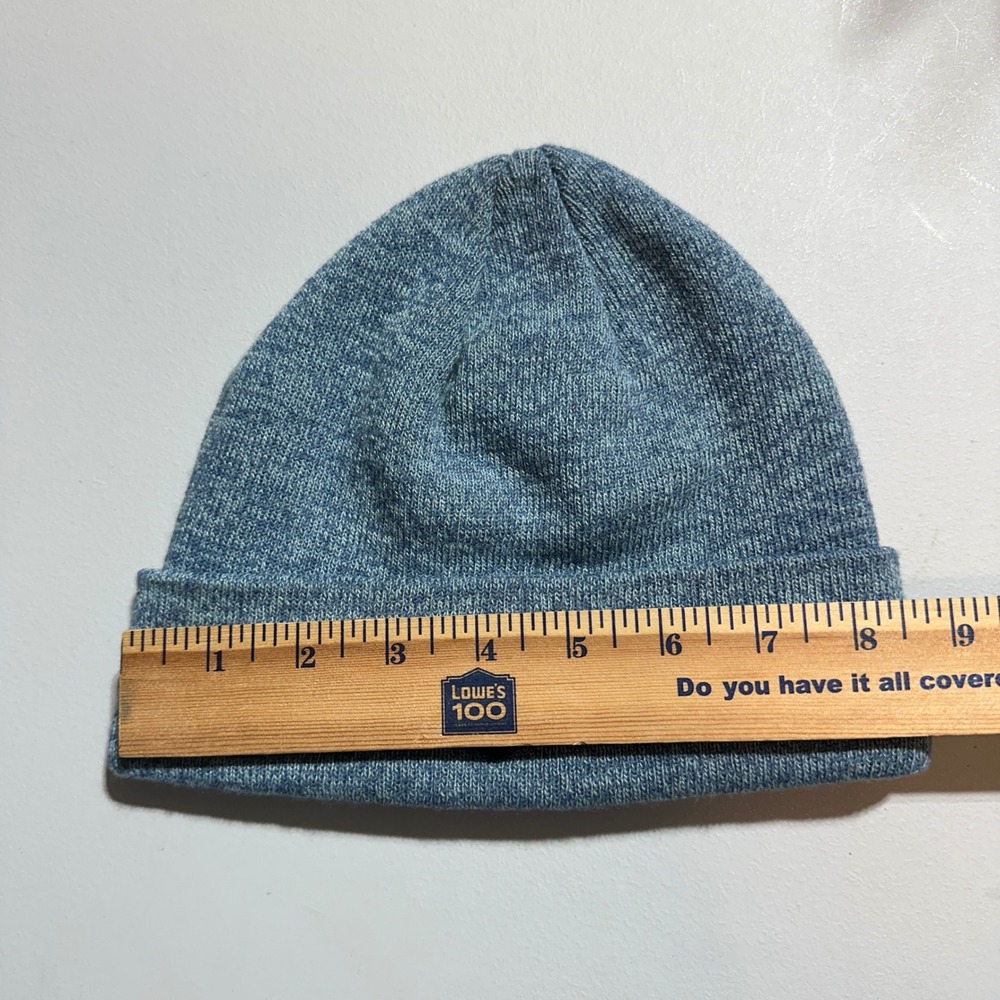 Neff Beanie Hat Blue Marl Knit Cuffed Hex‎ Logo Patch Mens Womens O/S 18H03001 - Picture 5 of 5